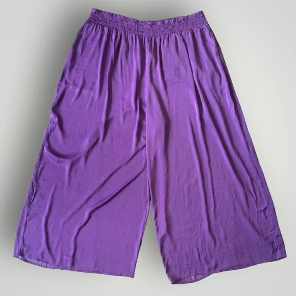 🎉5 for $45🎉 Eloquii pants Women Size 28 Wide Leg Purple